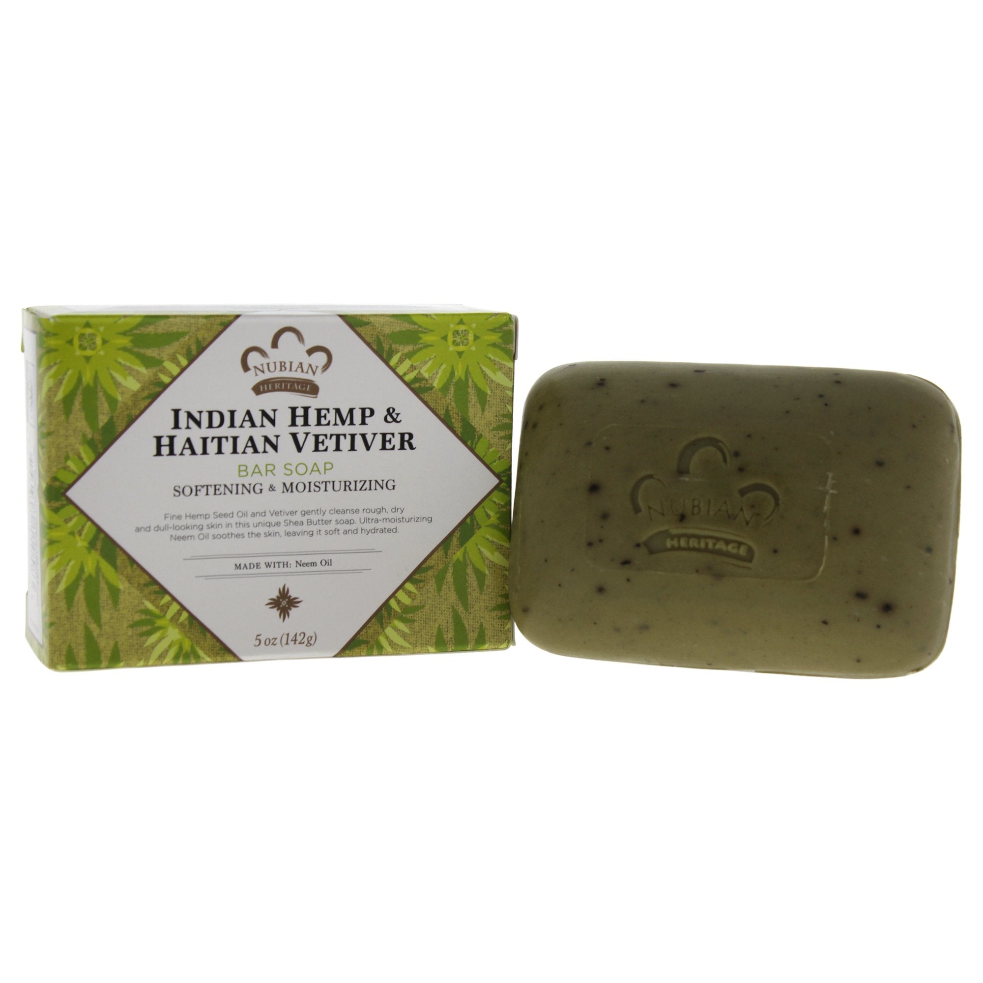 Nubian Heritage savon indien au chanvre: hydratant et adapté à tous types de peau.