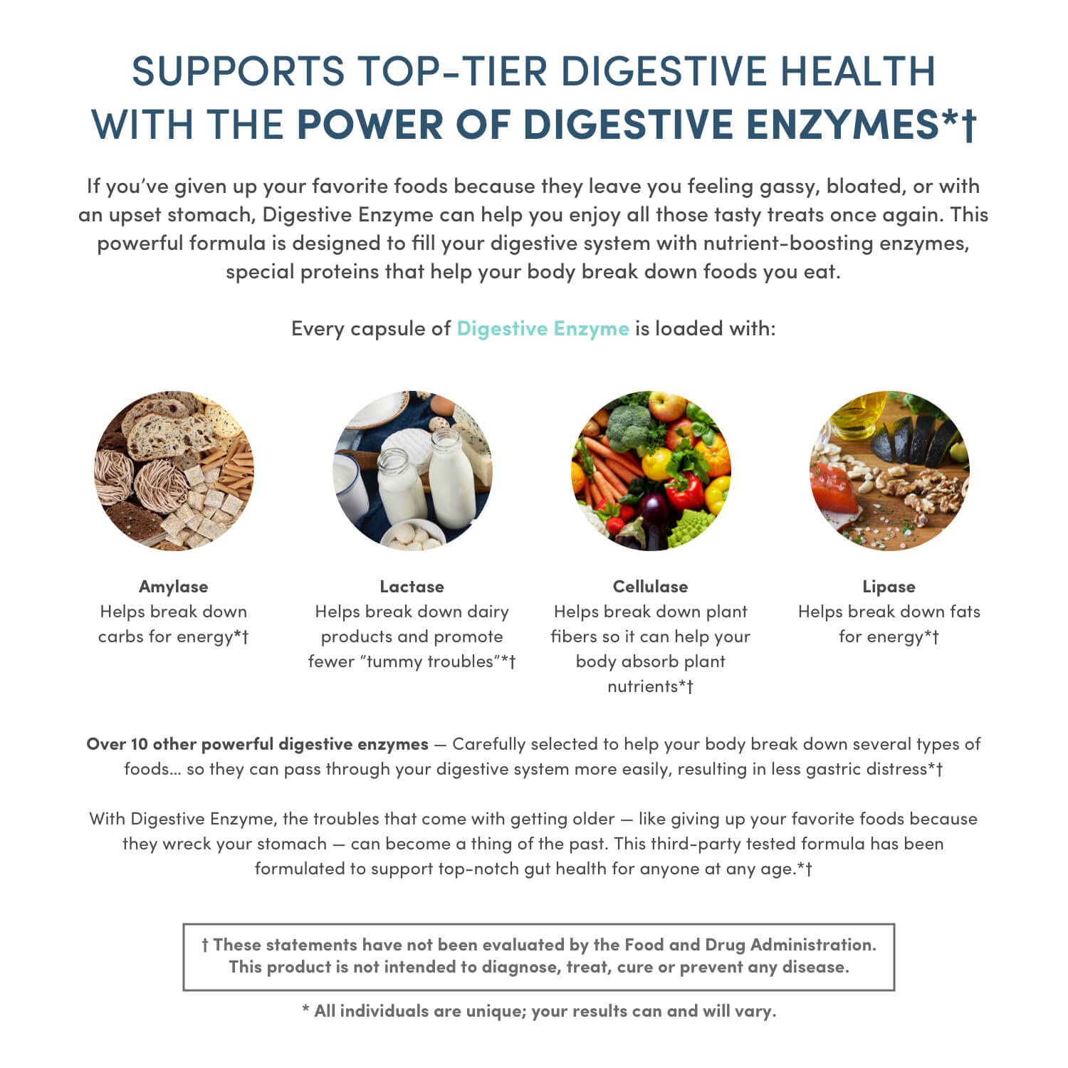 Nucific Digestive Enzyme: capsules en pile, facile à intégrer dans la routine quotidienne.