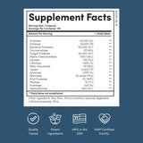 Nucific Digestive Enzyme: capsules pleines, soutien potentiel à l’assimilation des nutriments après les repas.