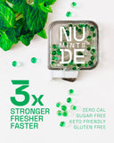 NUDE MINTS, capsules liquides double-action apportant fraîcheur continue.