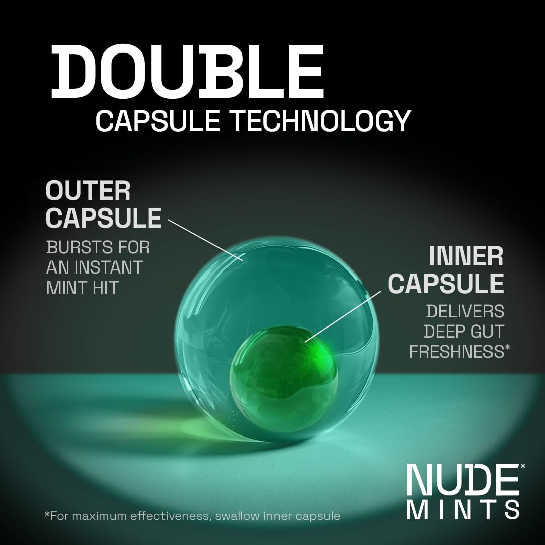 NUDE MINTS, confort bouche sèche tout au long de la journée.