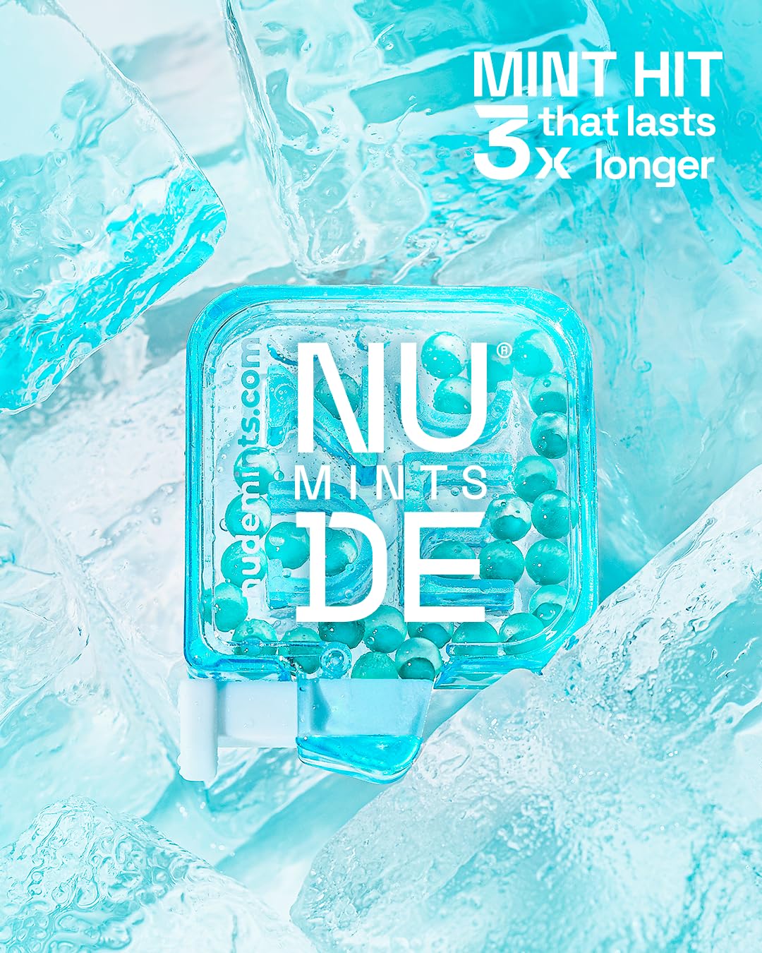 NUDE MINTS, menthe rafraîchissante pour une haleine durable.