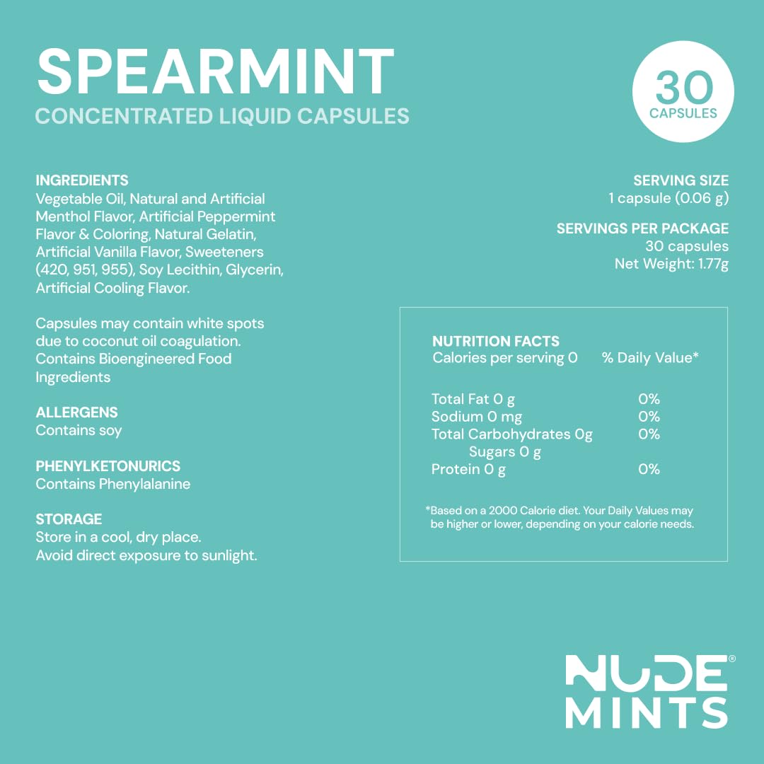 NUDE MINTS: sachet pratique pour dosage rapide en déplacement.