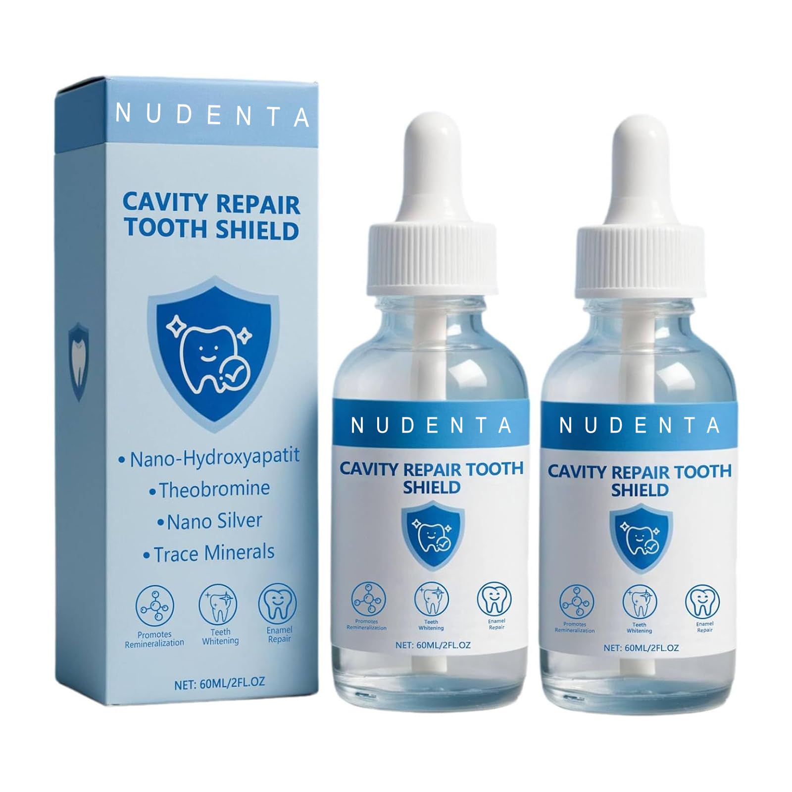 NUDENTA Odontic Repair: flacon pour l'application quotidienne qui renforce l'émail.