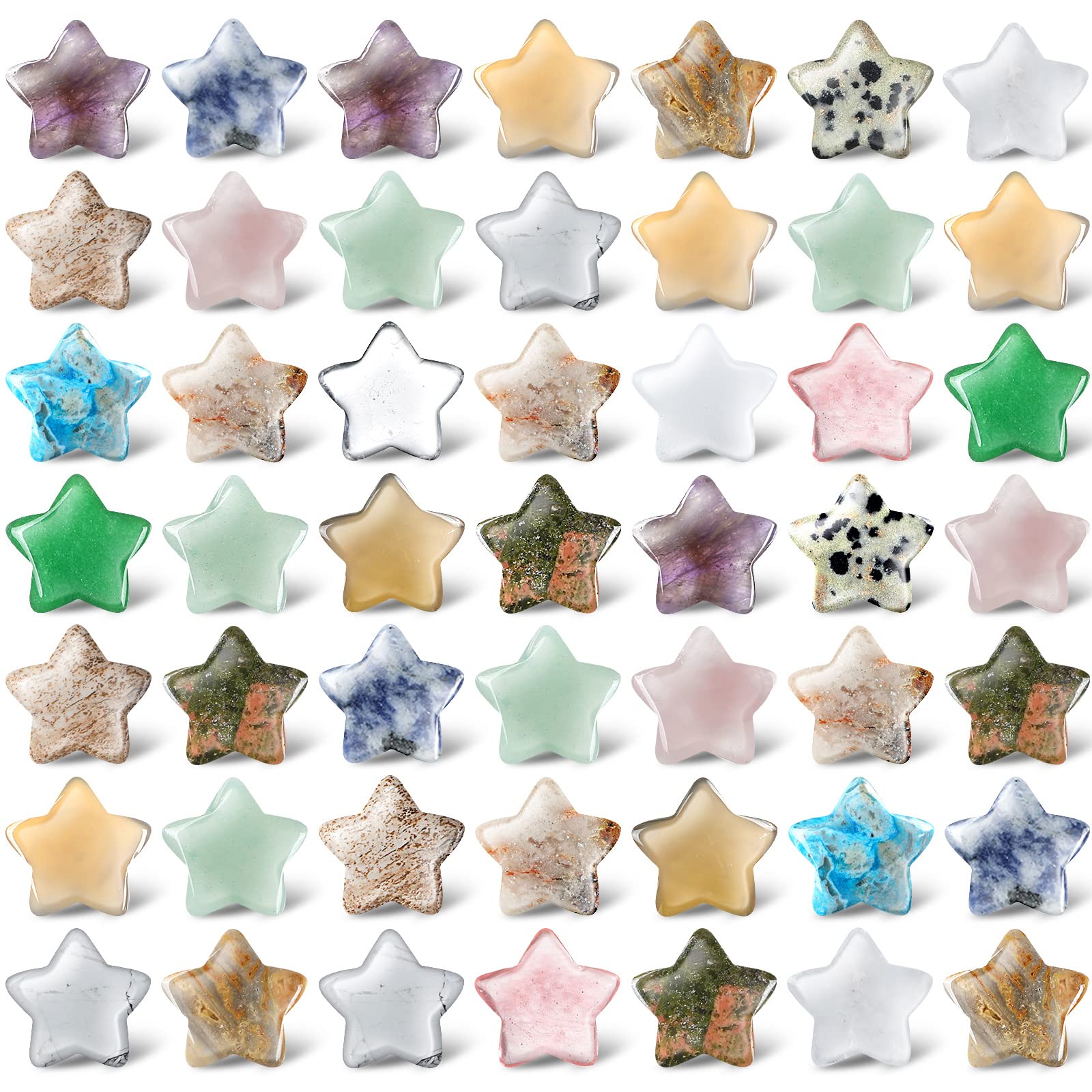 Pierres étoiles Nuenen – ensemble de 50 pièces, décor et méditation.