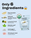 NUFYX Heavenly Protein avec enzymes digestives véganes, digestion confortable en shake.