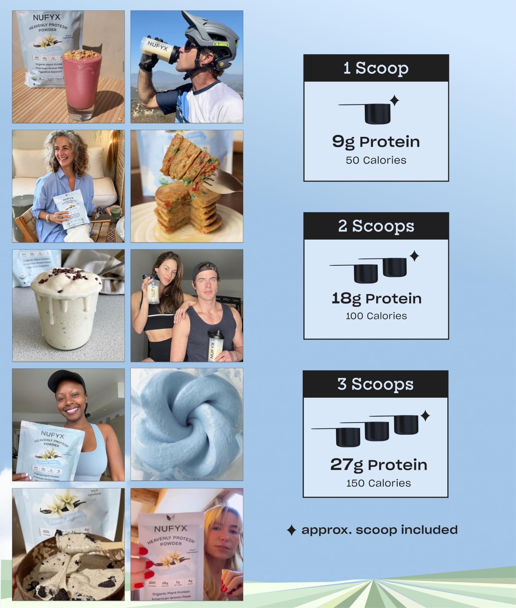 NUFYX Heavenly Protein convient au régime keto et sans gluten.