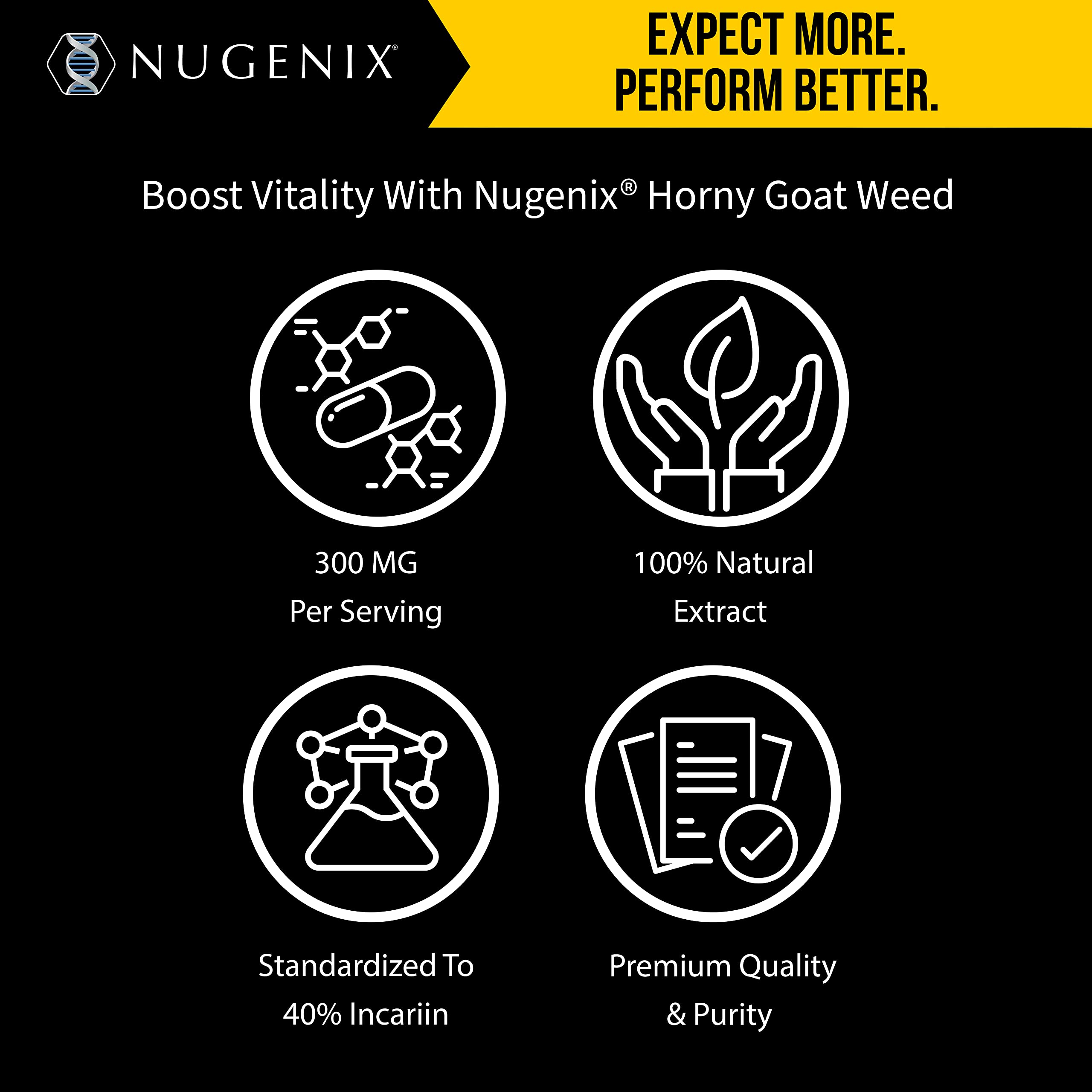 Étiquette Nugenix Épimède extrait: informations essentielles et conseils d'utilisation.