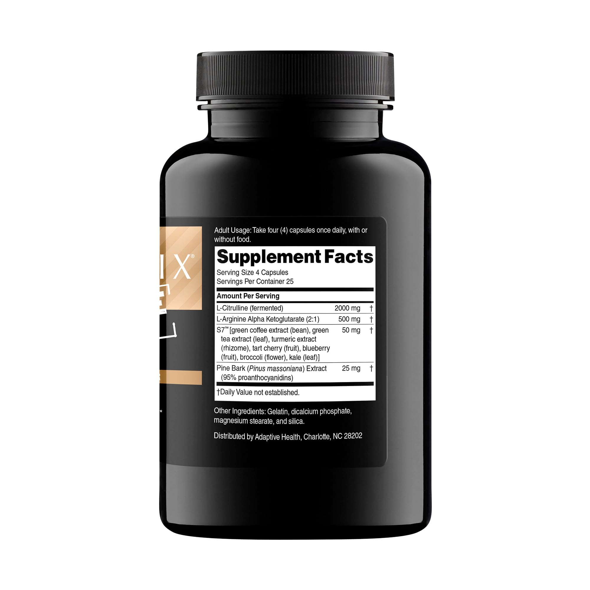 Nugenix – ingrédients clefs Citrulline et S7 pour favoriser le flux sanguin pendant l'entraînement.
