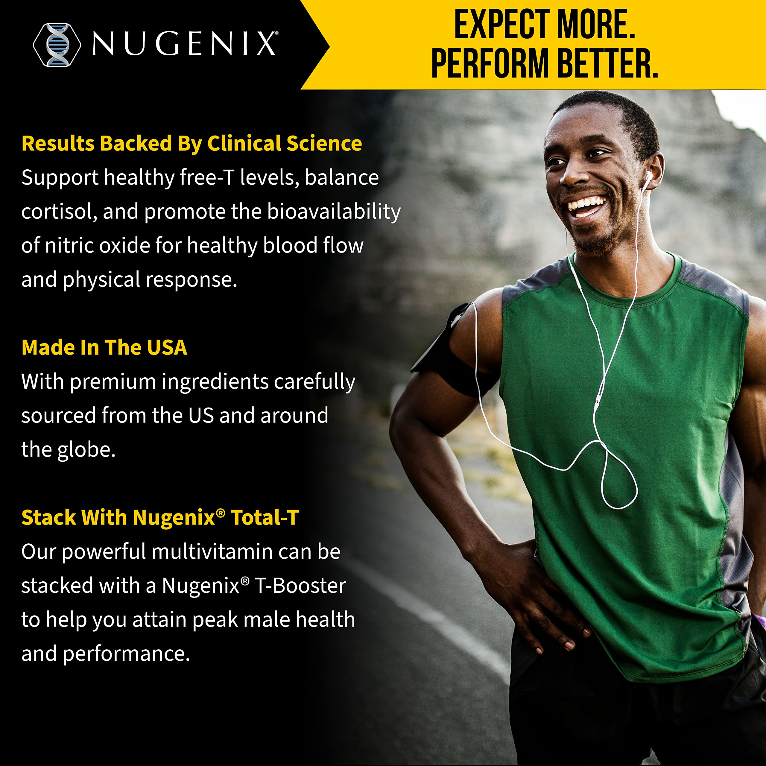 Nugenix homme: cibler circulation et énergie dans une routine active.