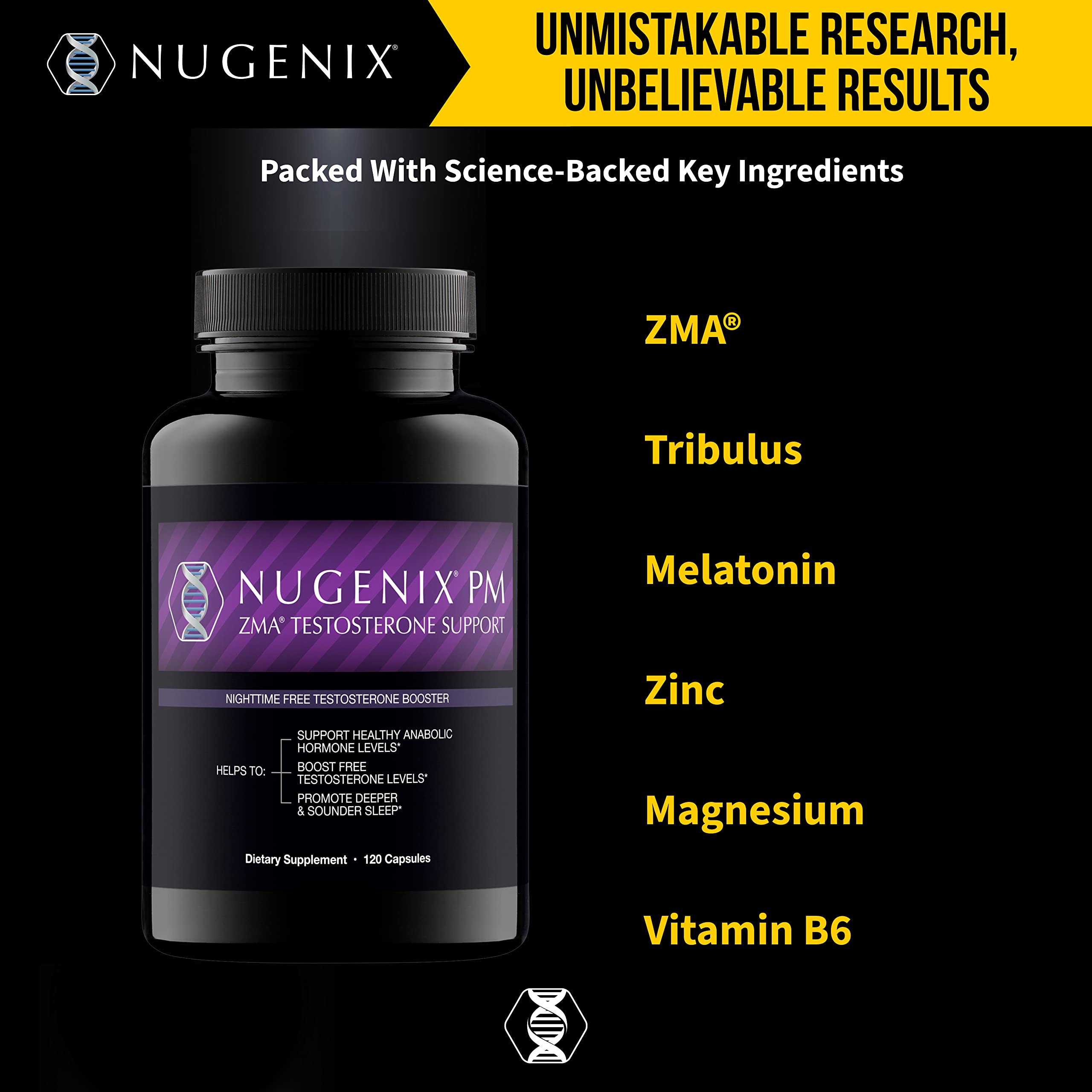 Nugenix PM ZMA: prise-soir simple à intégrer dans la routine du coucher.
