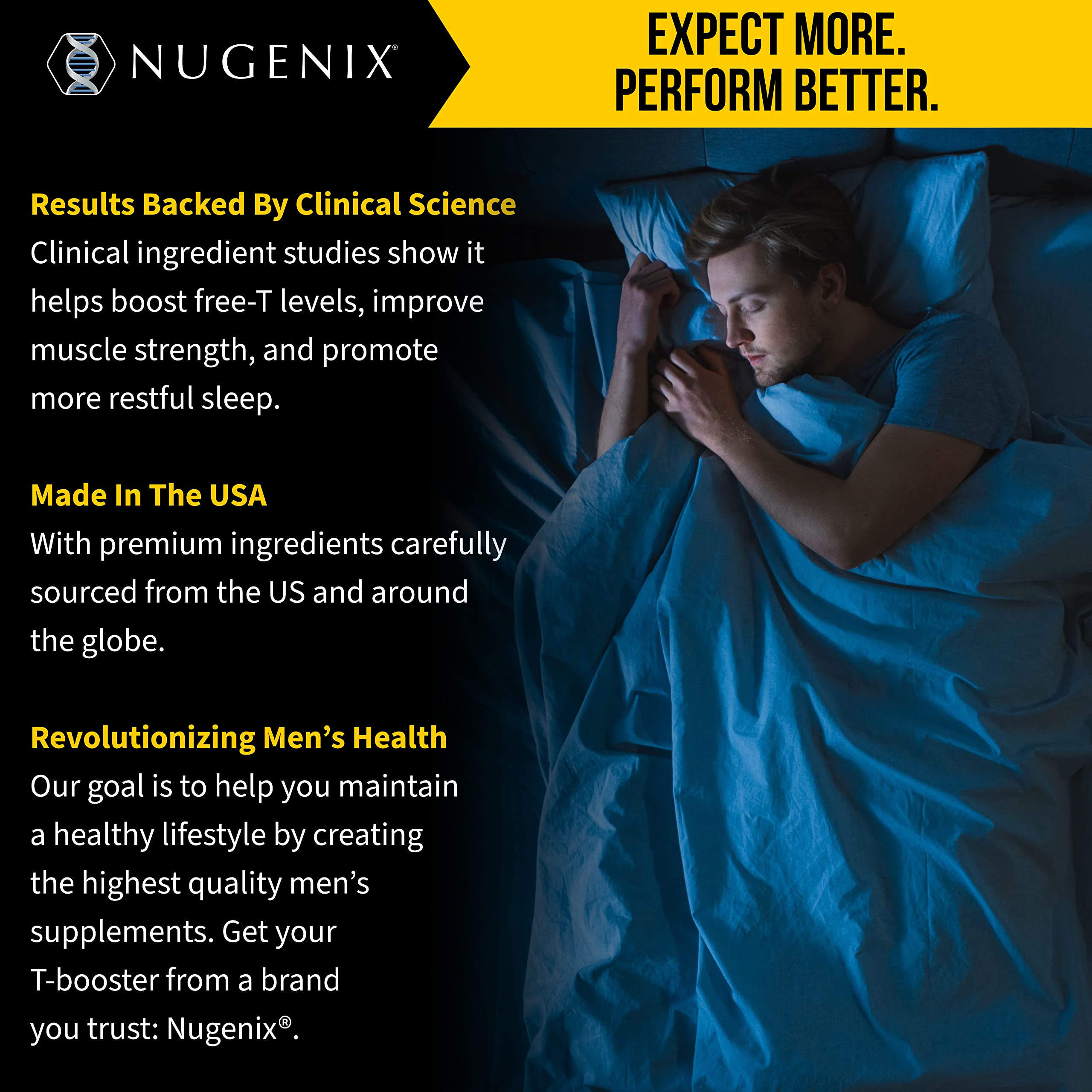Nugenix PM ZMA: verre-eau-habitude-nocturne pour accompagner le coucher.