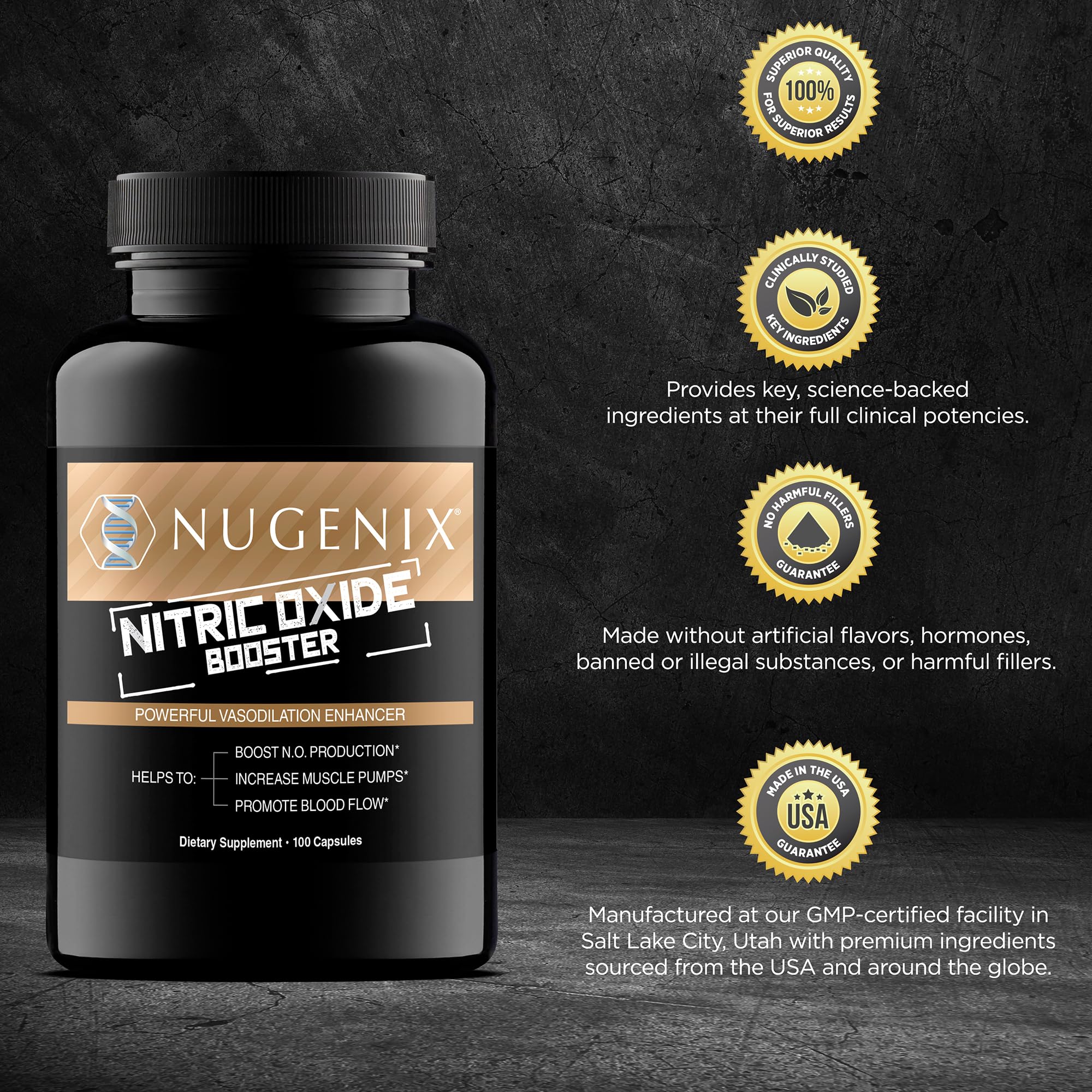 Nugenix – démonstration de la pompe musculaire possible pendant l'entraînement.