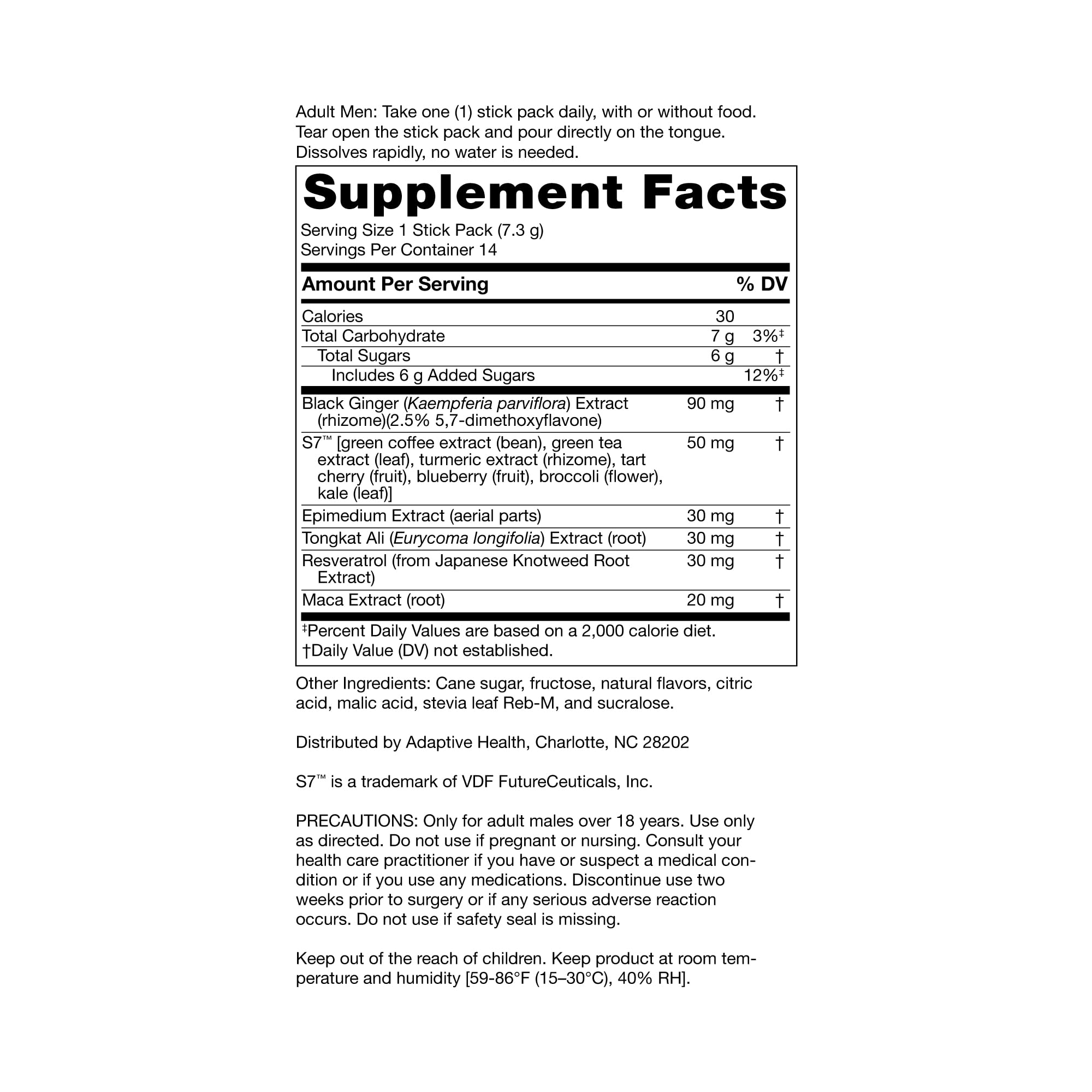 Nugenix Ready Stix - sachet-utilisation-unique : usage nomade sans eau.