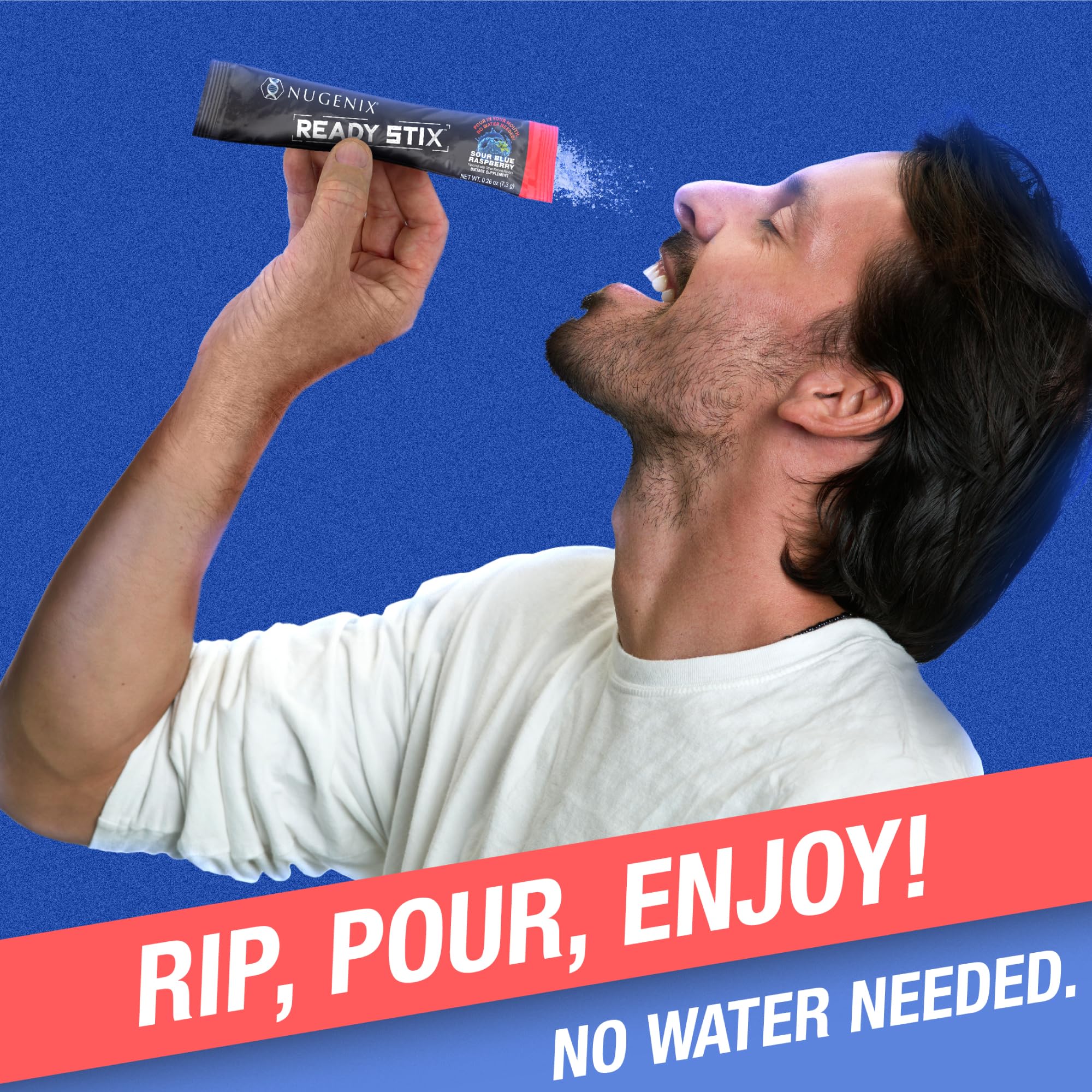 Nugenix Ready Stix - saveur-delicieuse : goût agréable en bouche.