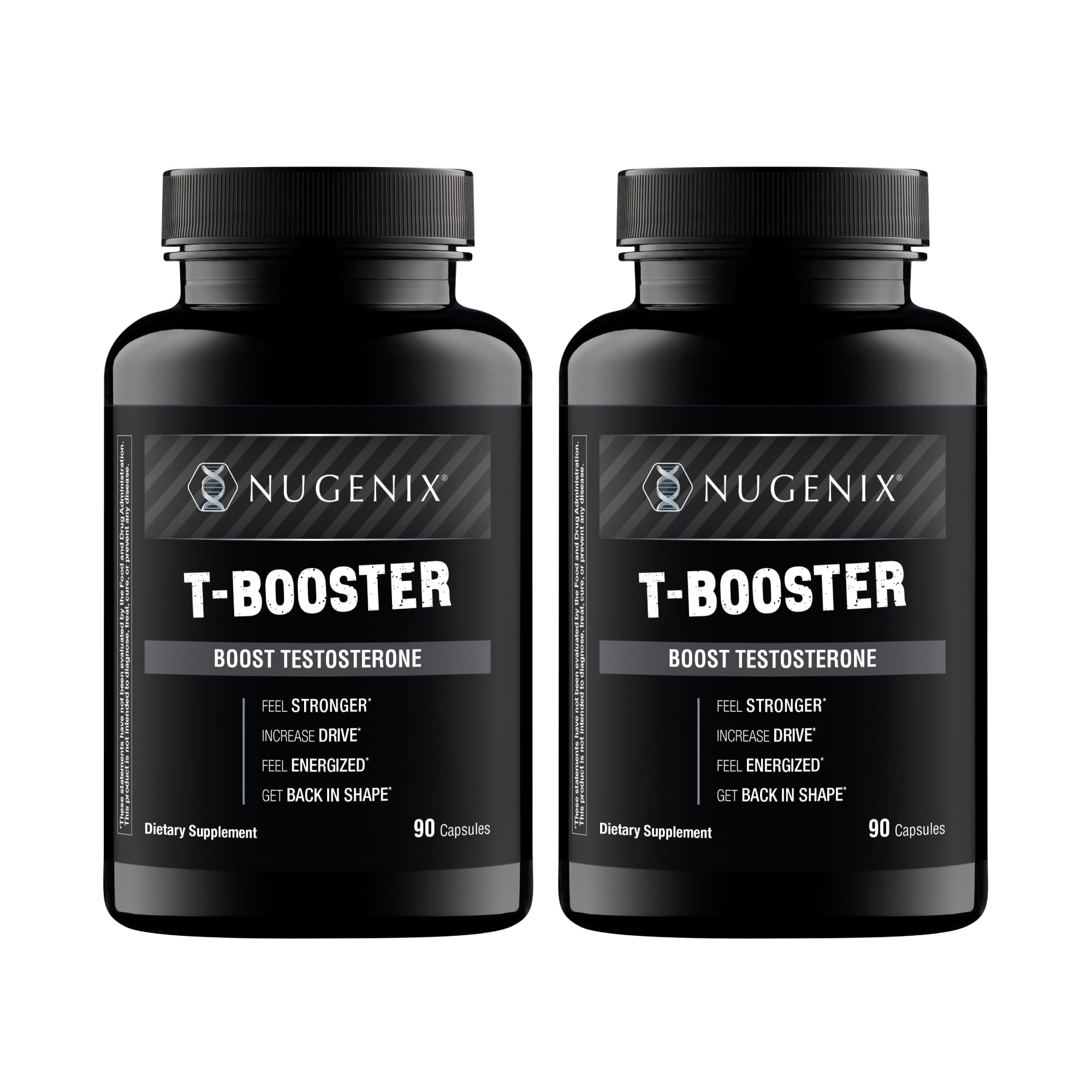 Nugenix T Booster : bouteille en gros plan, soutien potentiel pour rester énergisé lors des séances