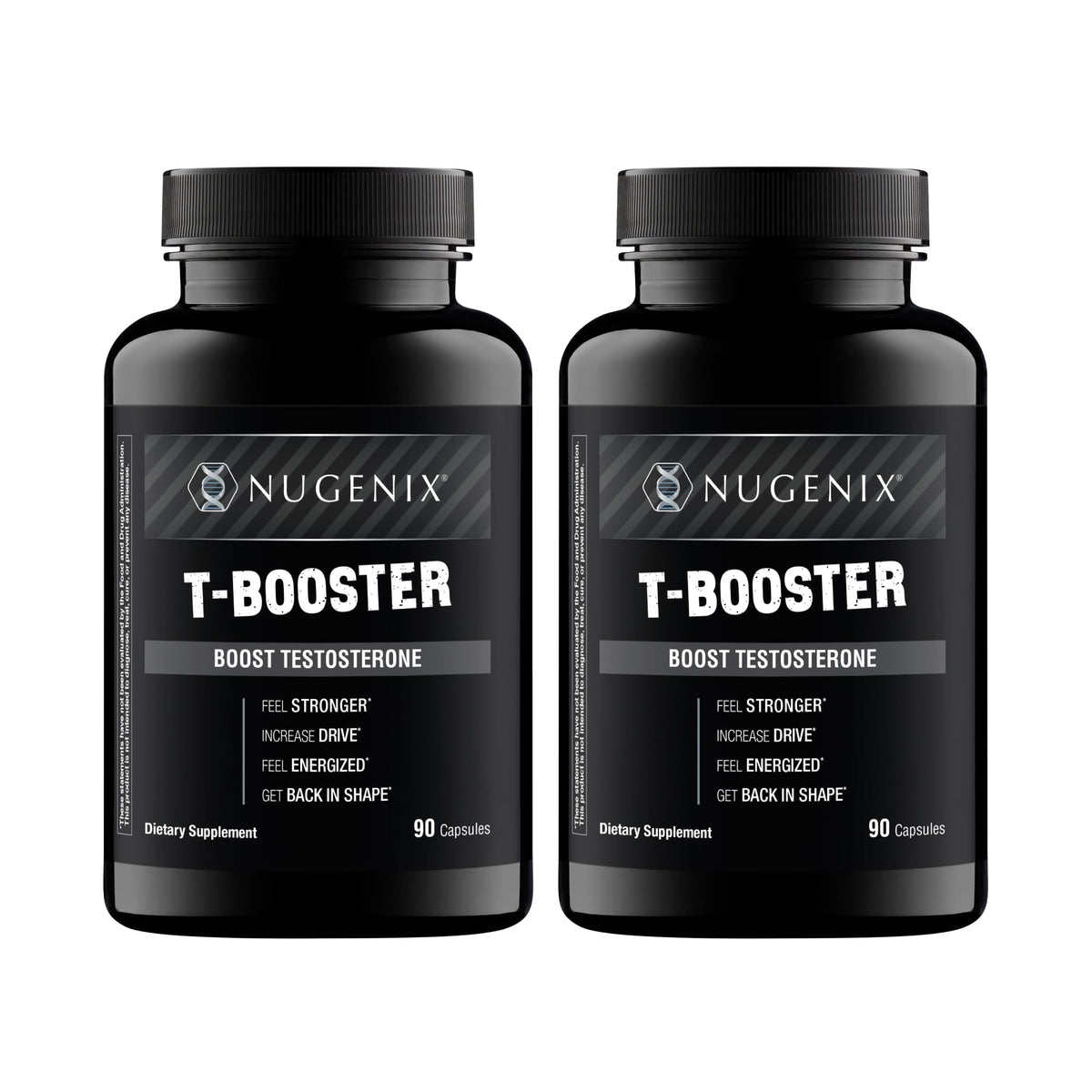 Nugenix T Booster : bouteille en gros plan, soutien potentiel pour rester énergisé lors des séances