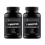 Nugenix T Booster : bouteille en gros plan, soutien potentiel pour rester énergisé lors des séances