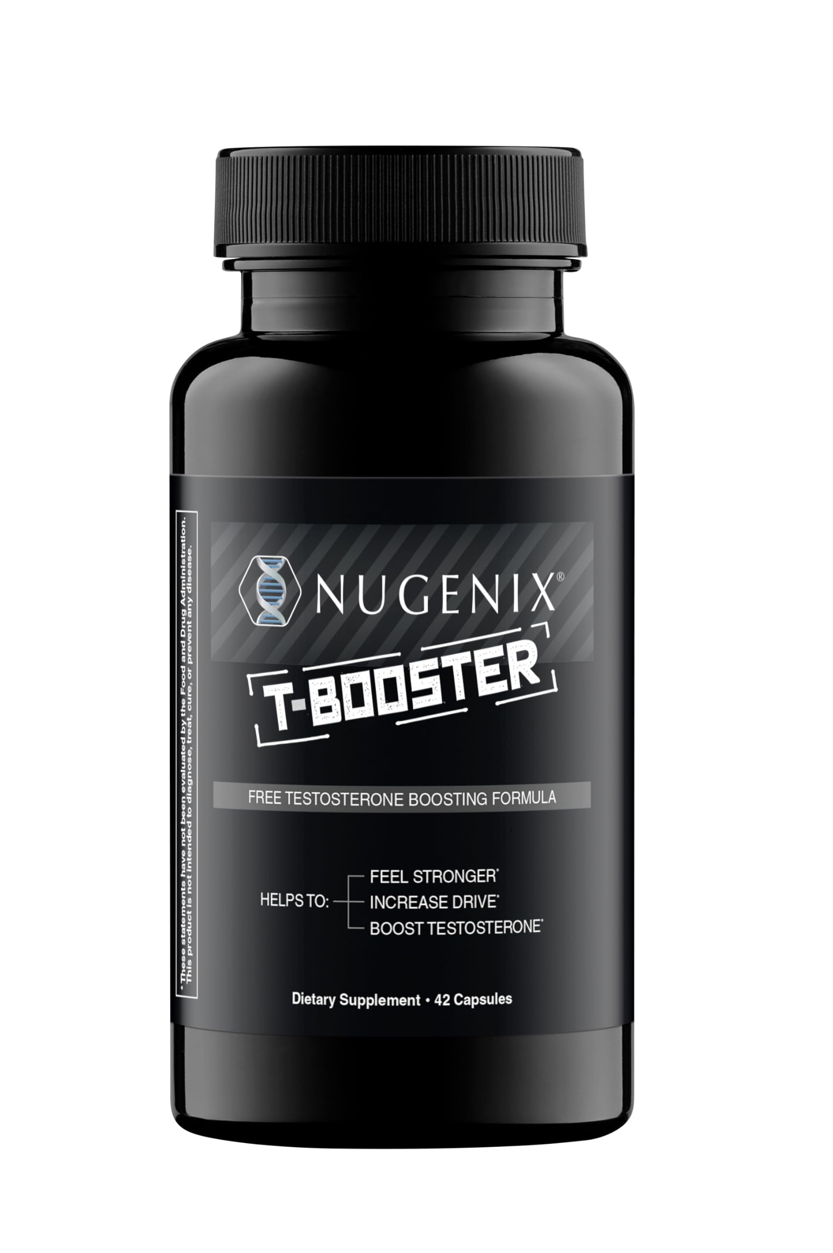 Nugenix T Booster: bouteille visible, potentiel soutien énergétique et vitalité.