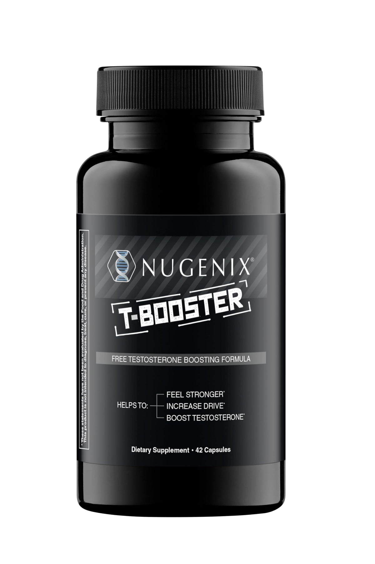 Nugenix T Booster: bouteille visible, potentiel soutien énergétique et vitalité.