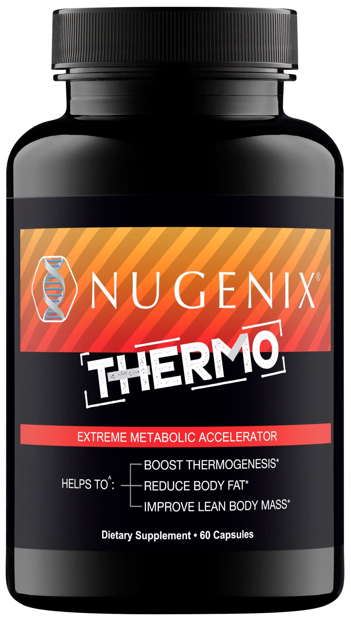 Gélules Nugenix Thermo dans une bouteille, soutien potentiel au métabolisme