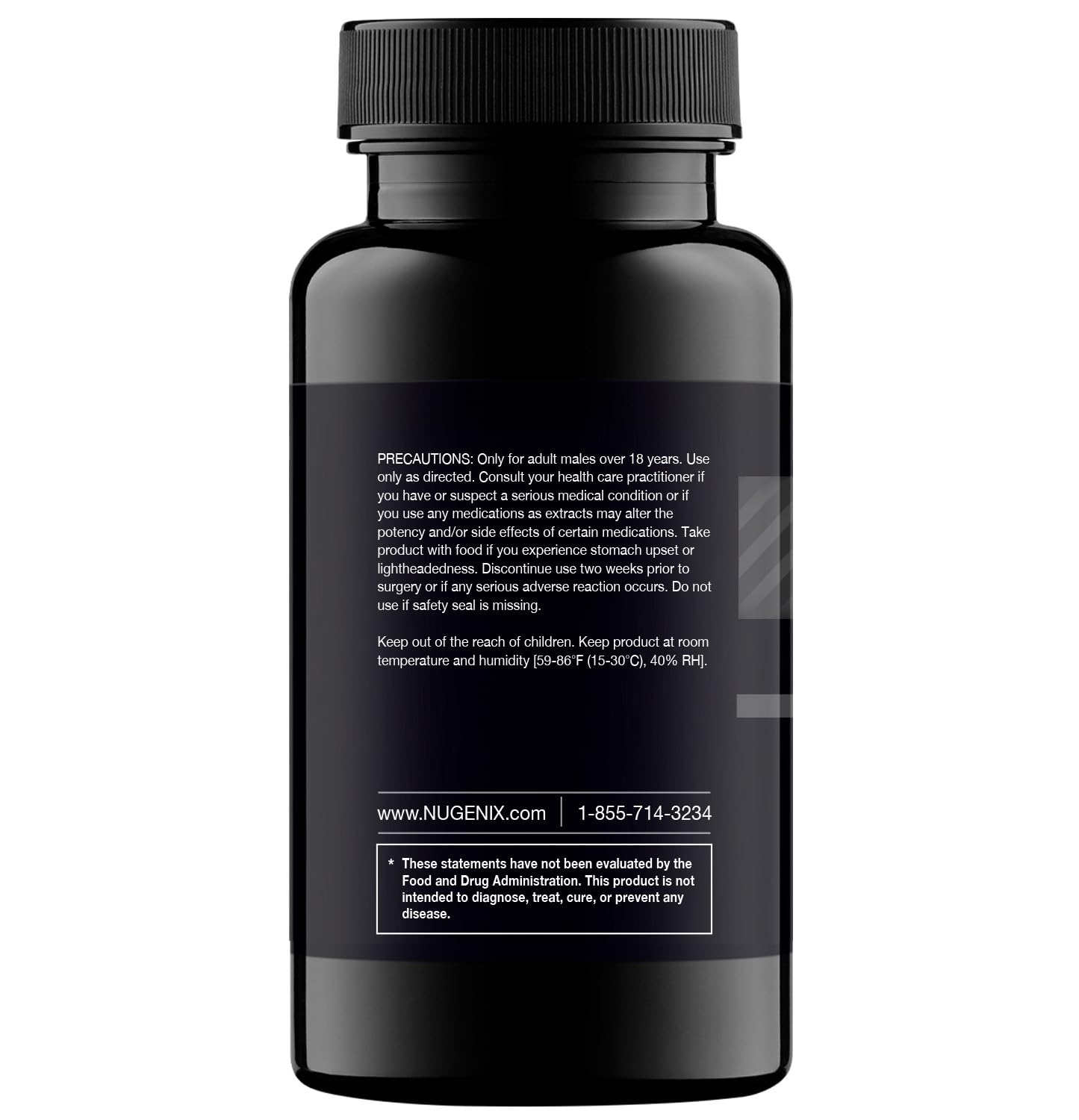 Étiquette Nugenix Total-T indiquant dosage quotidien et conseils d'utilisation