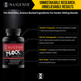 Nugenix Total-T Maxx, emballage clair, facilité de rangement.