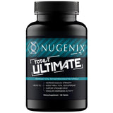 Nugenix Total-T Ultimate : bouteille et étiquette visibles pour une prise quotidienne simple.