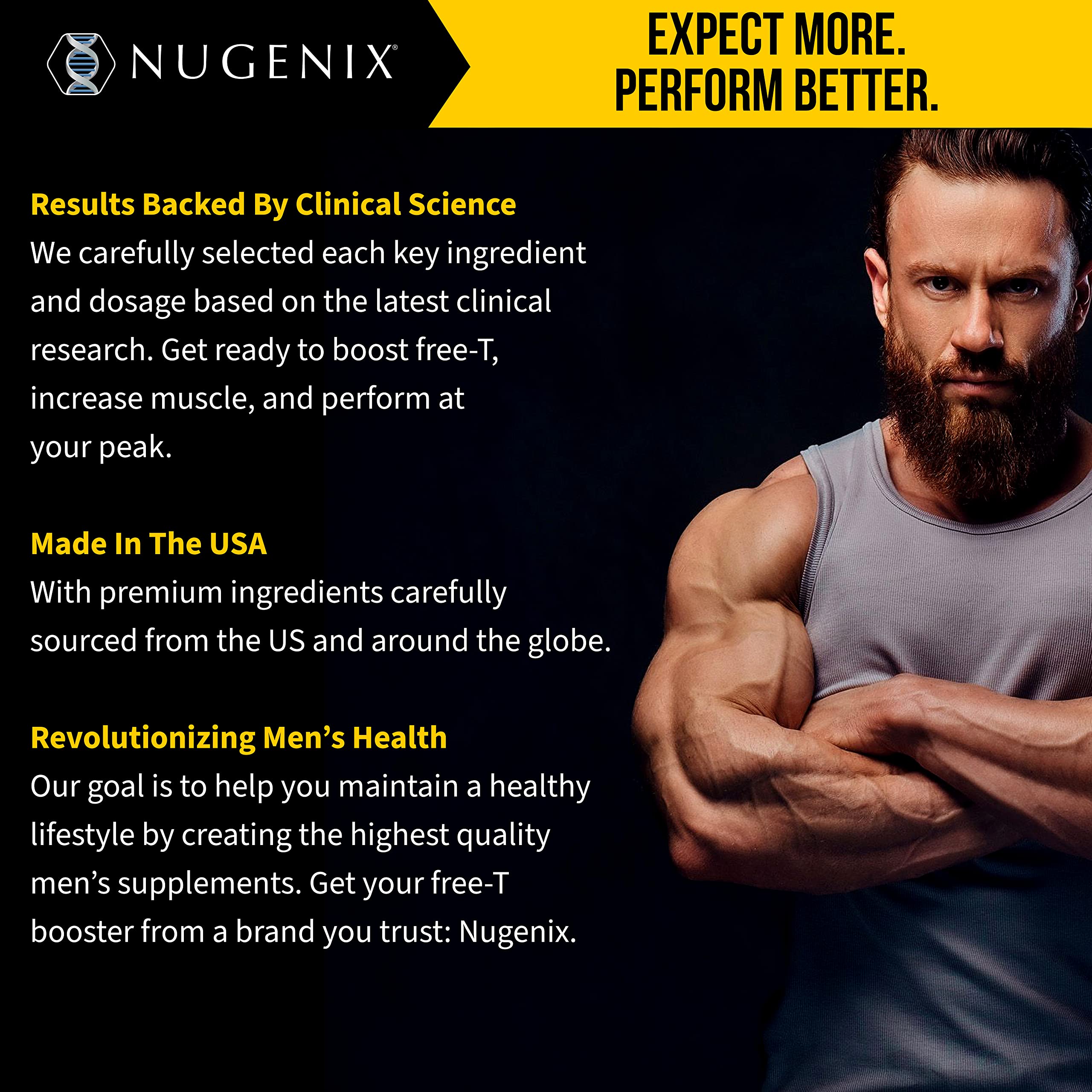 Nugenix Total-T Ultimate : usage quotidien sportif pour soutenir l'énergie et l'endurance.