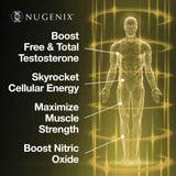 Nugenix Total-T2 — ingrédients clés comme Tesnor et ElevATP pour l’énergie et la performance.