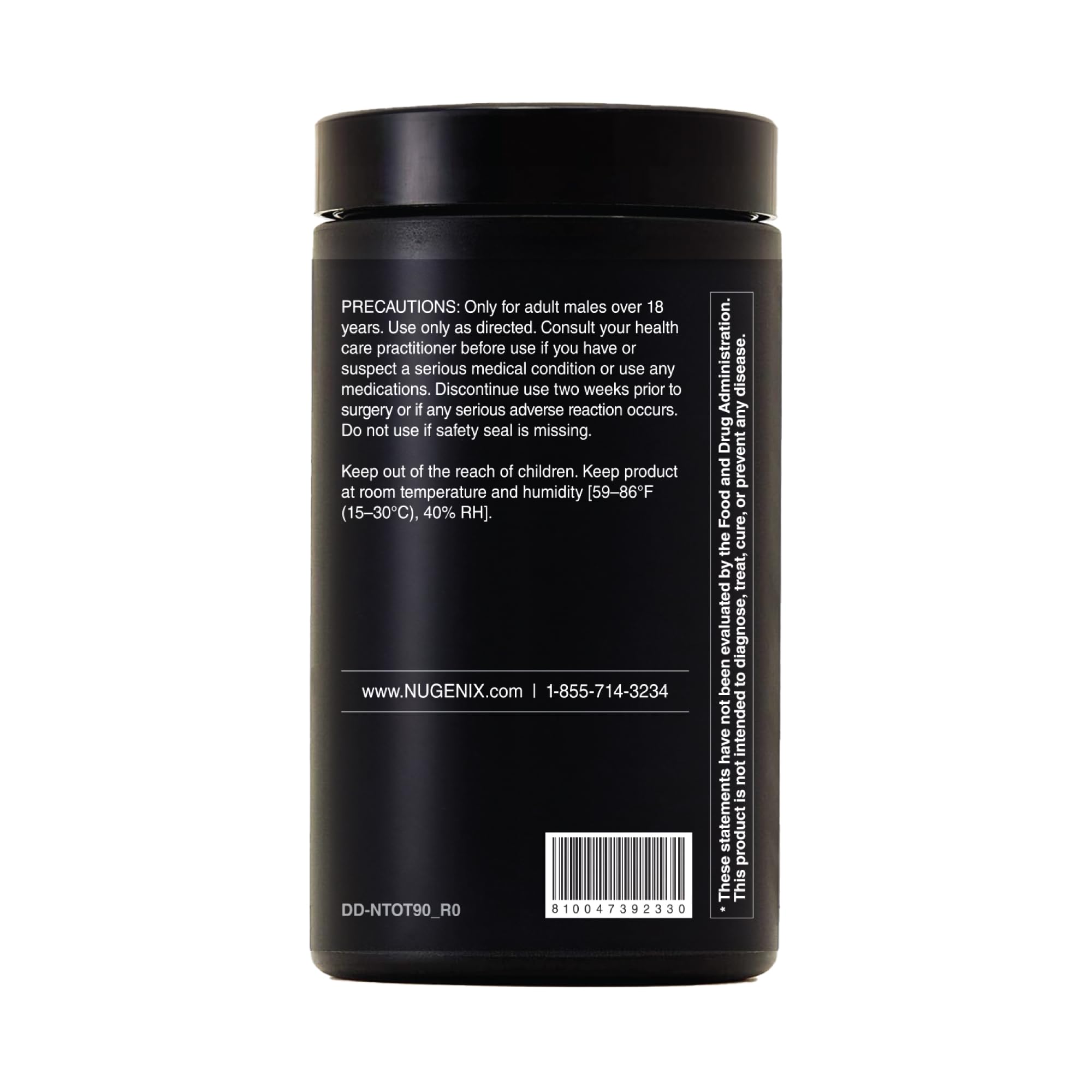 Nugenix Total-T2 — usine située aux États-Unis et certifiée NSF et cGMP.