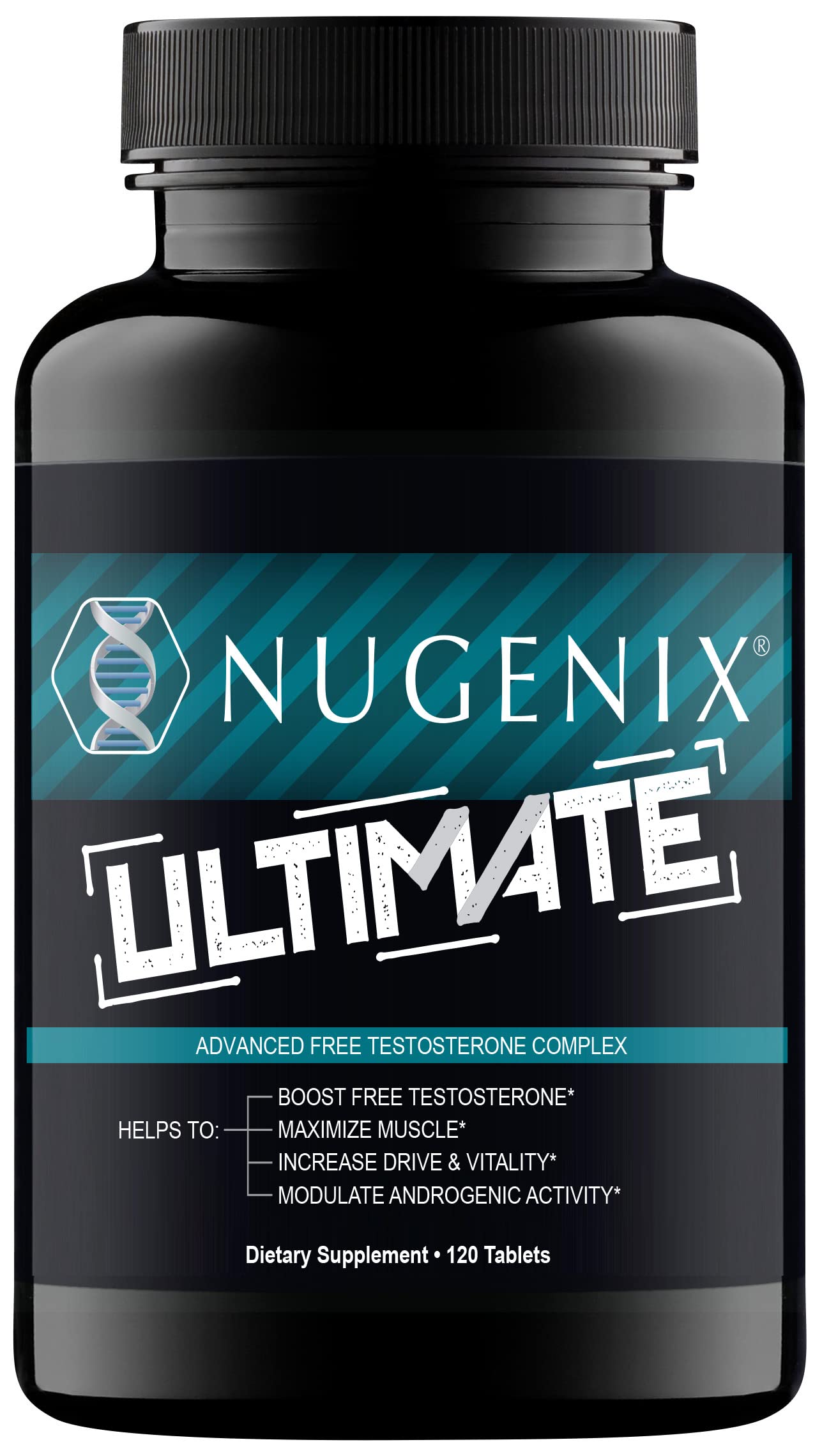 Nugenix Ultimate — vue avant de la bouteille, énergie potentielle pour votre quotidien.