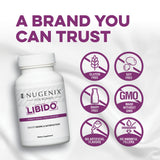 Nugenix Women Libido — emballage élégant reflétant la fiabilité de la marque.