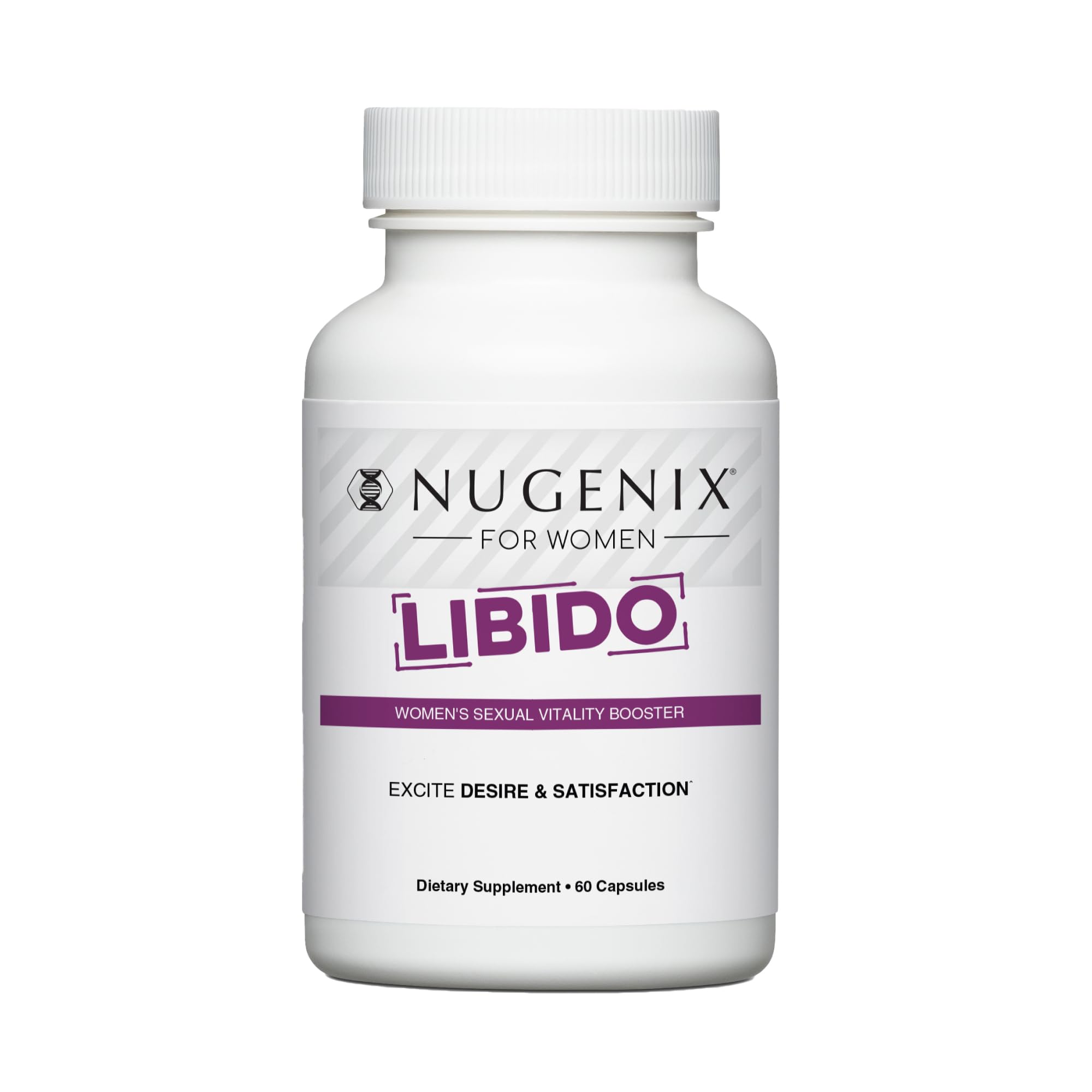 Nugenix Women Libido — flacon, soutien potentiel du désir et de l’intimité au quotidien.