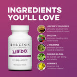 Nugenix Women Libido — tableau dosage facilitant le dosage quotidien.