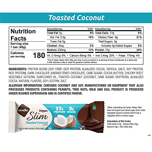 NuGo Slim Barre Protéinée 16 g sans lactose, idéal après l entraînement.