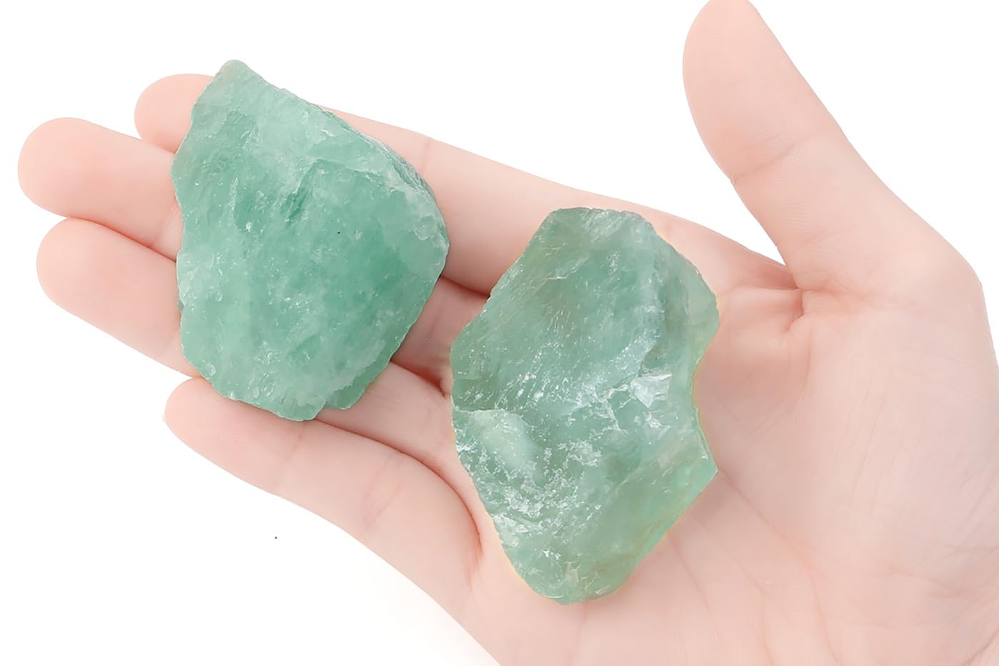 NUKAYAI fluorite verte brute – parfaite pour polissage et créations