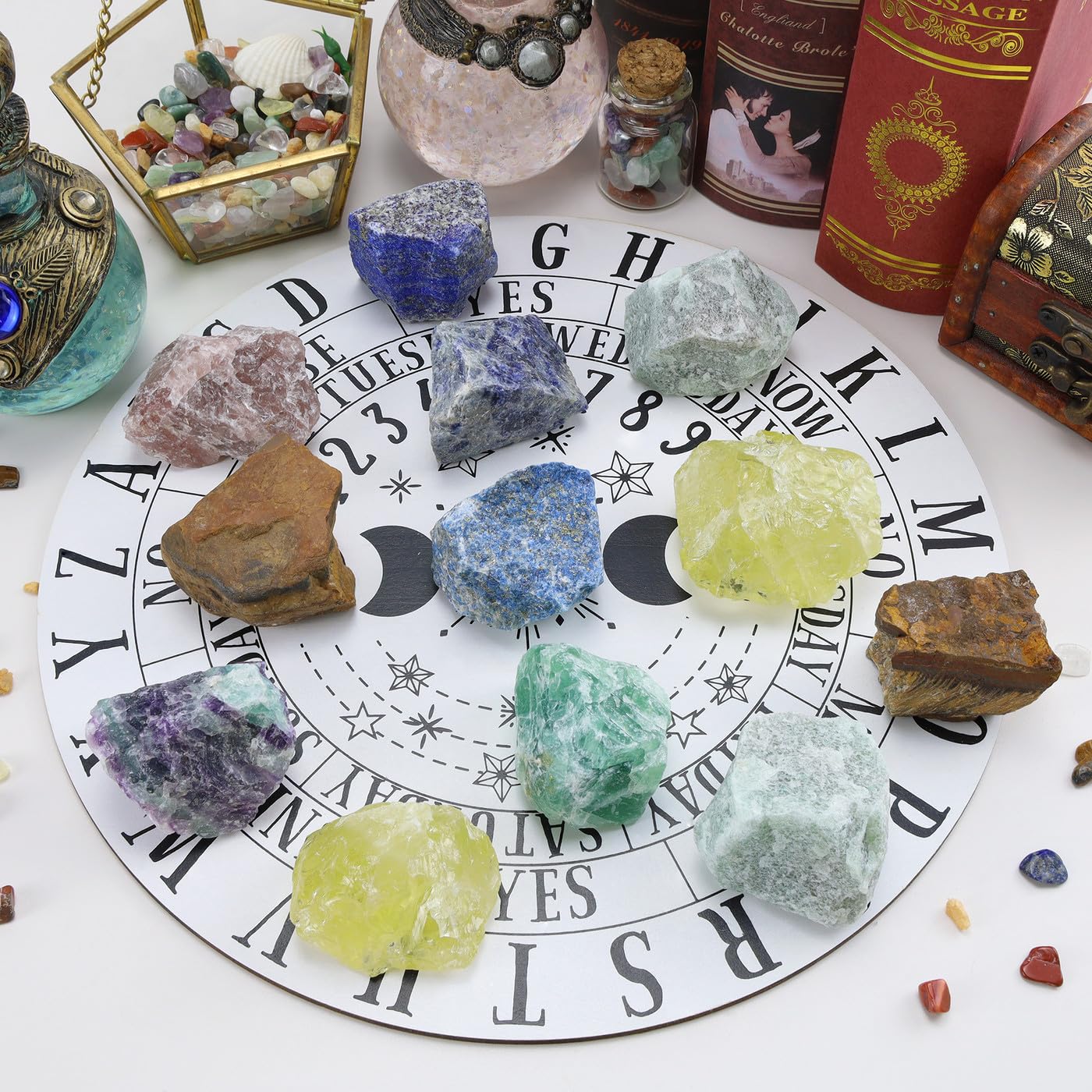 NUKAYAI fluorite verte brute – utile pour méditation guidée et introspection
