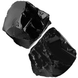 NUKAYAI obsidienne noire brute, pierre 1,8–2,2 po, décor et protection des énergies négatives.