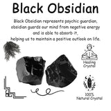 NUKAYAI obsidienne noire brute, idéale pour le polissage et la création artisanale.