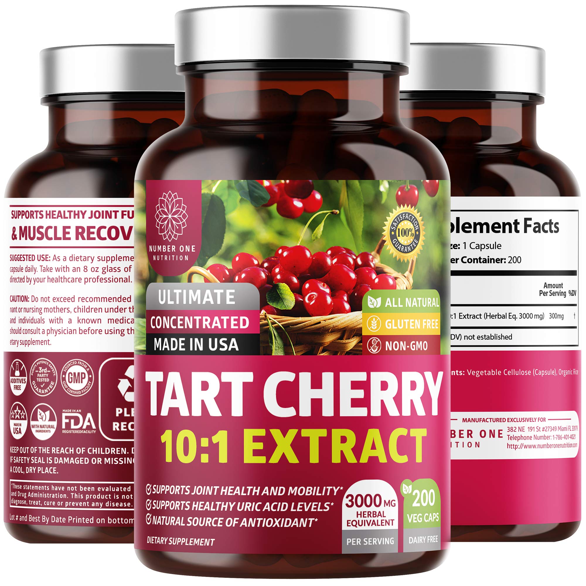 N1N capules d’extrait cerise tart pour une prise pratique et antioxydante