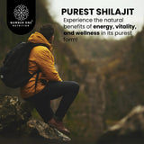 Shilajit Number One Nutrition, minéraux visibles, richesse potentielle pour le quotidien.