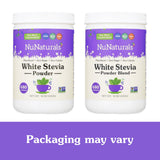 Nunaturals Poudre Stevia Blanche – ingrédients naturels et sans additifs.