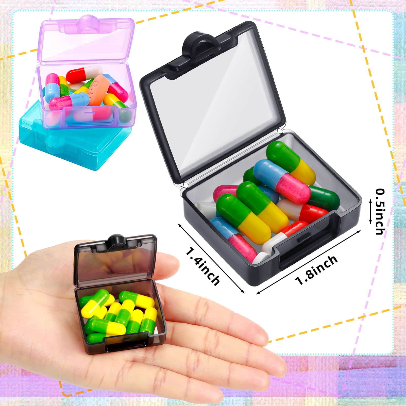 Nuogo etui pilules compact poches: accès rapide et voyage léger pour vos pilules quotidiennes.
