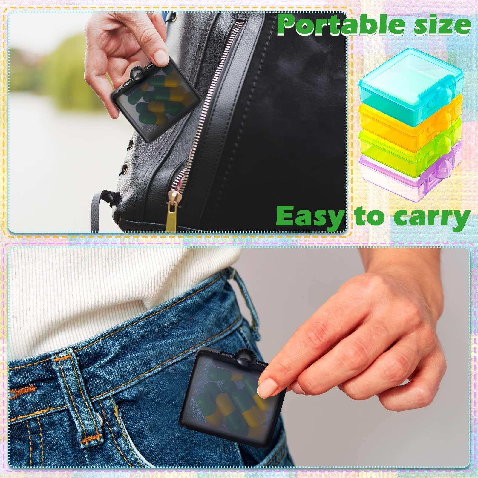 Nuogo porte-pilules portable poche etanche: idéal pour ranger vos pilules lors des déplacements.