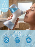 NUONNA utilisation en main du dispositif nasal pour rinçage rapide