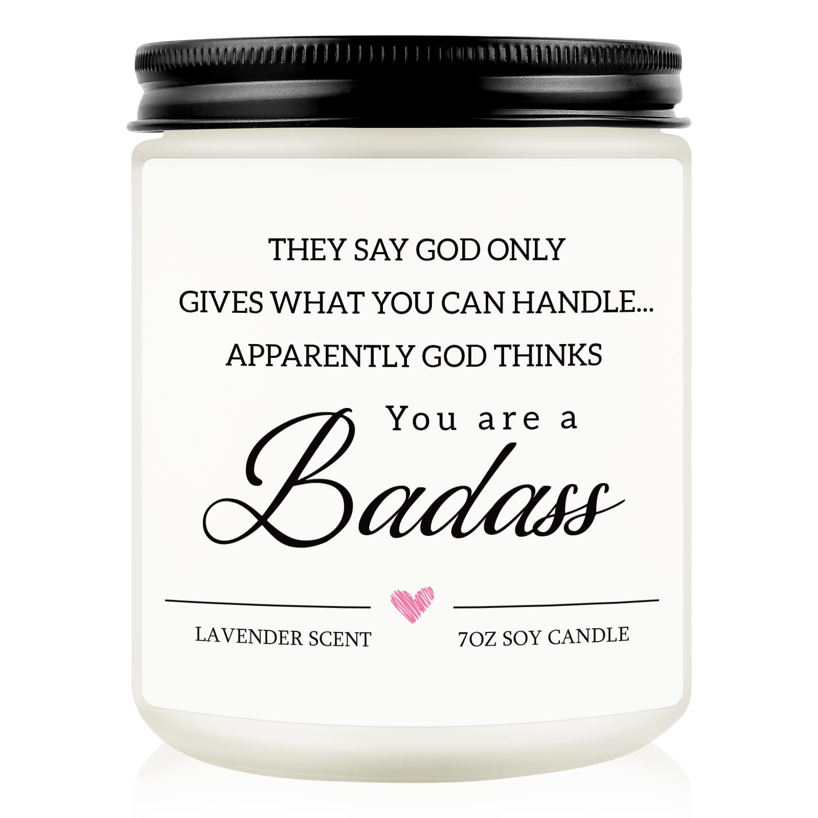 Bougie Nuowagify avec message d’encouragement après chirurgie pour réconfort.