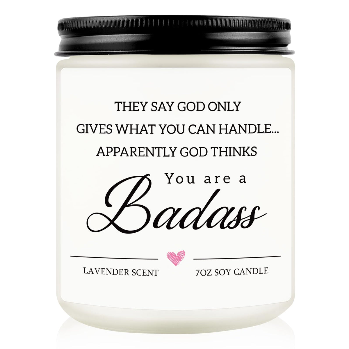 Bougie Nuowagify avec message d’encouragement après chirurgie pour réconfort.
