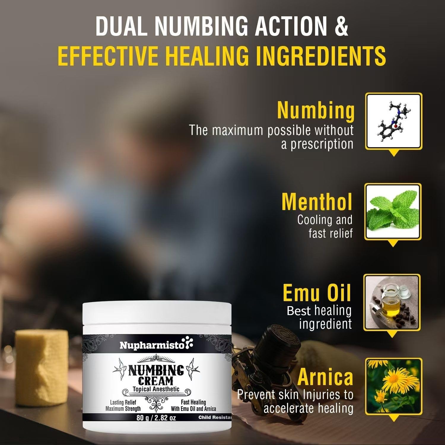 Nupharmisto Crème 80 g dans le pot, format pratique.