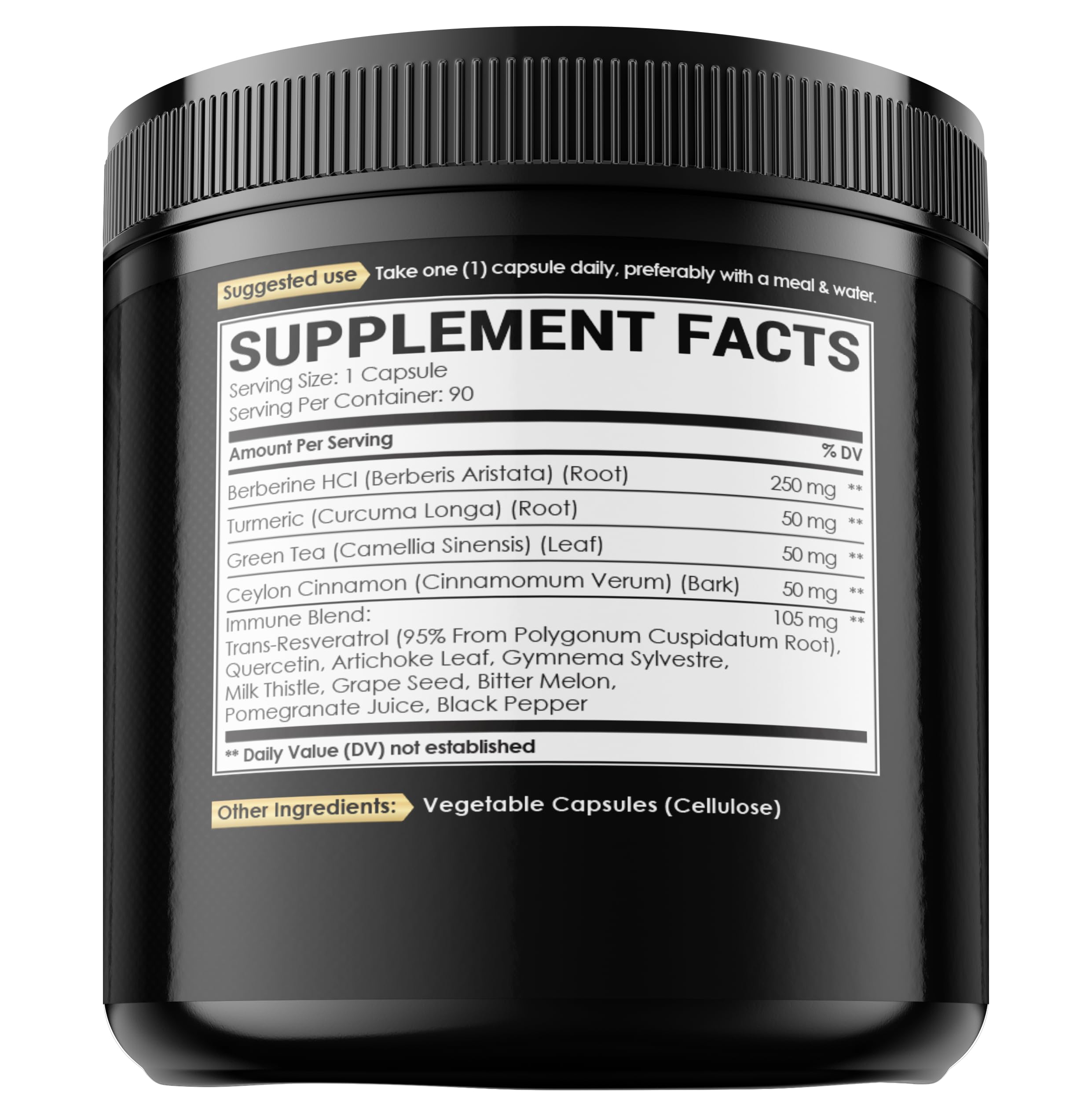 NUQIIT Berberine et Curcumine, complexe concentré pour efficacité accrue.